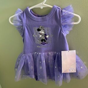 NWT DISNEY ONESIE WITH TUTU 100 YR